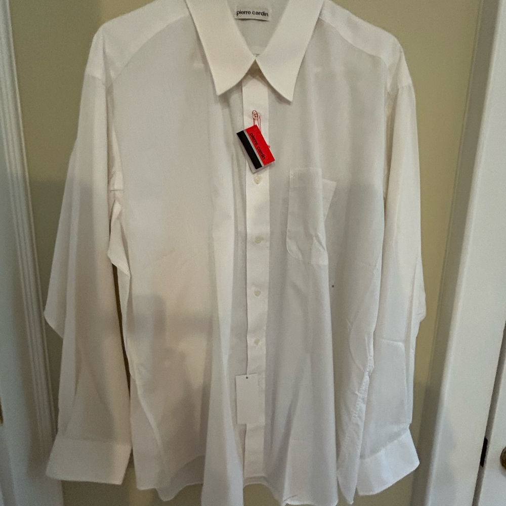 Pierre Cardin Men's Classic White Dress Shirt